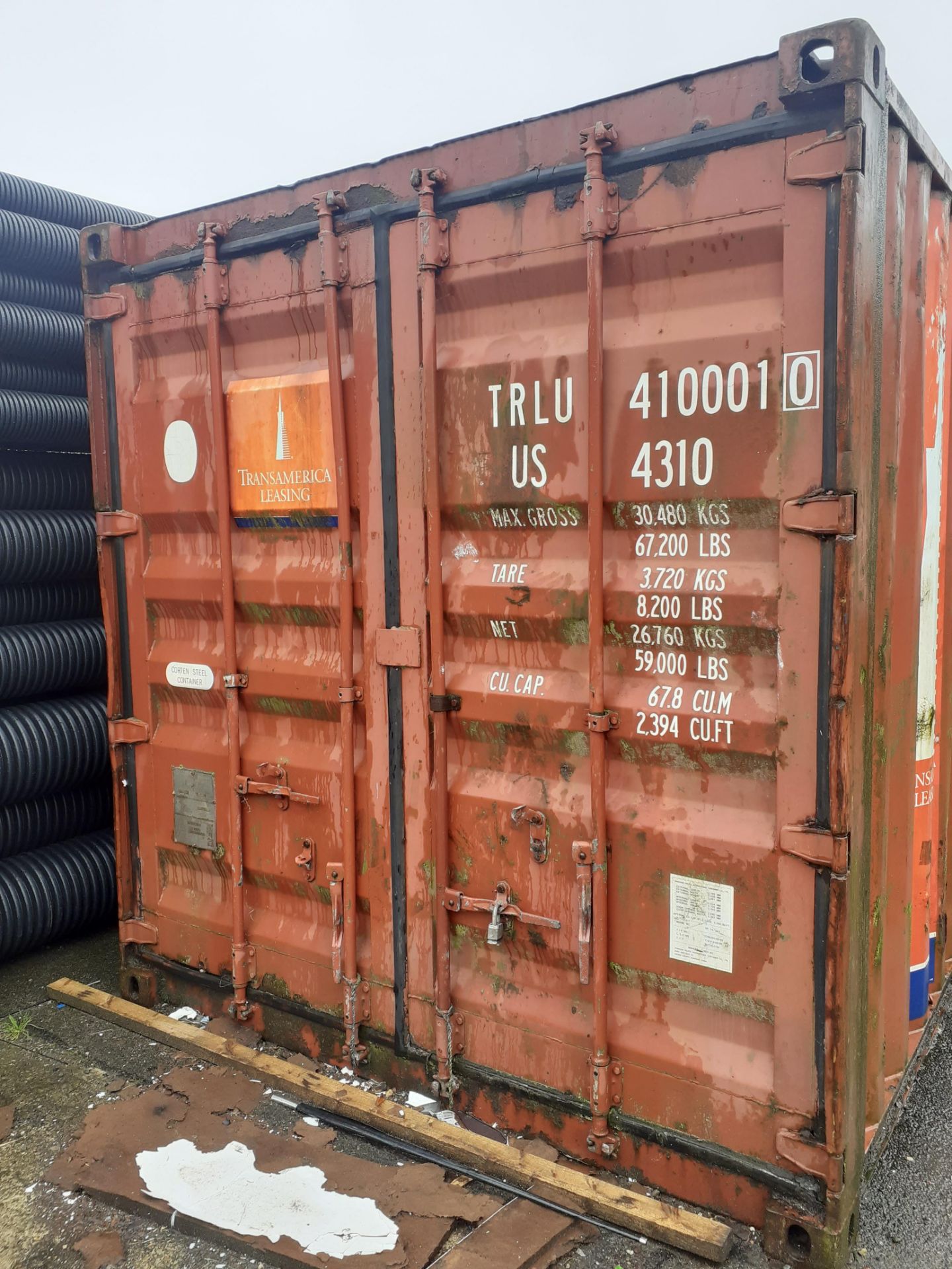 40ft Steel Shipping Container (please note we are advised there is approx. 500kg of scrap metal - Image 2 of 3