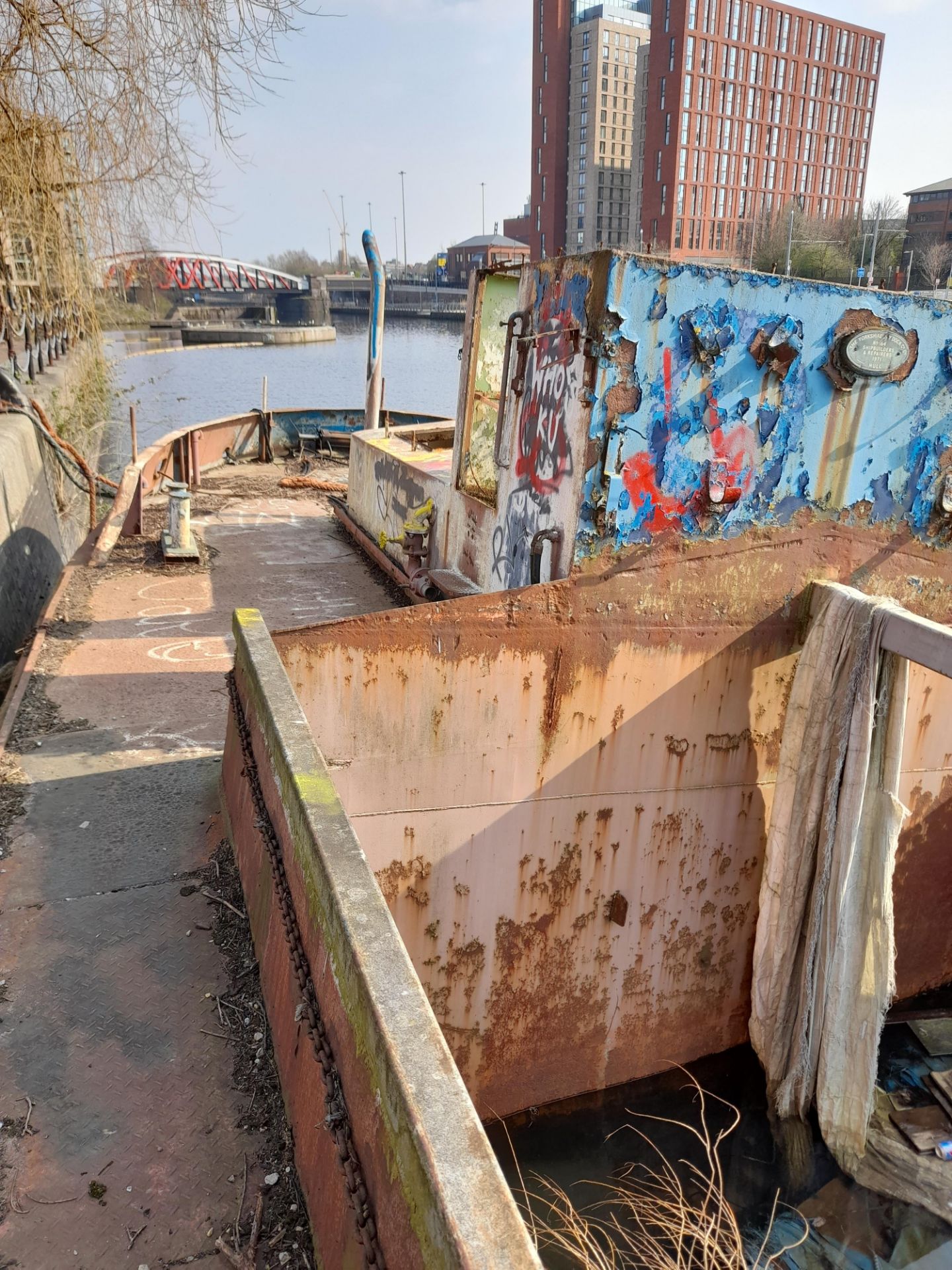 Mini Bulk Dry Cargo Barge ‘Georgia D’ 1971 HIN 341587 Steel hull - weight uncertain estimated 160t - Image 4 of 5