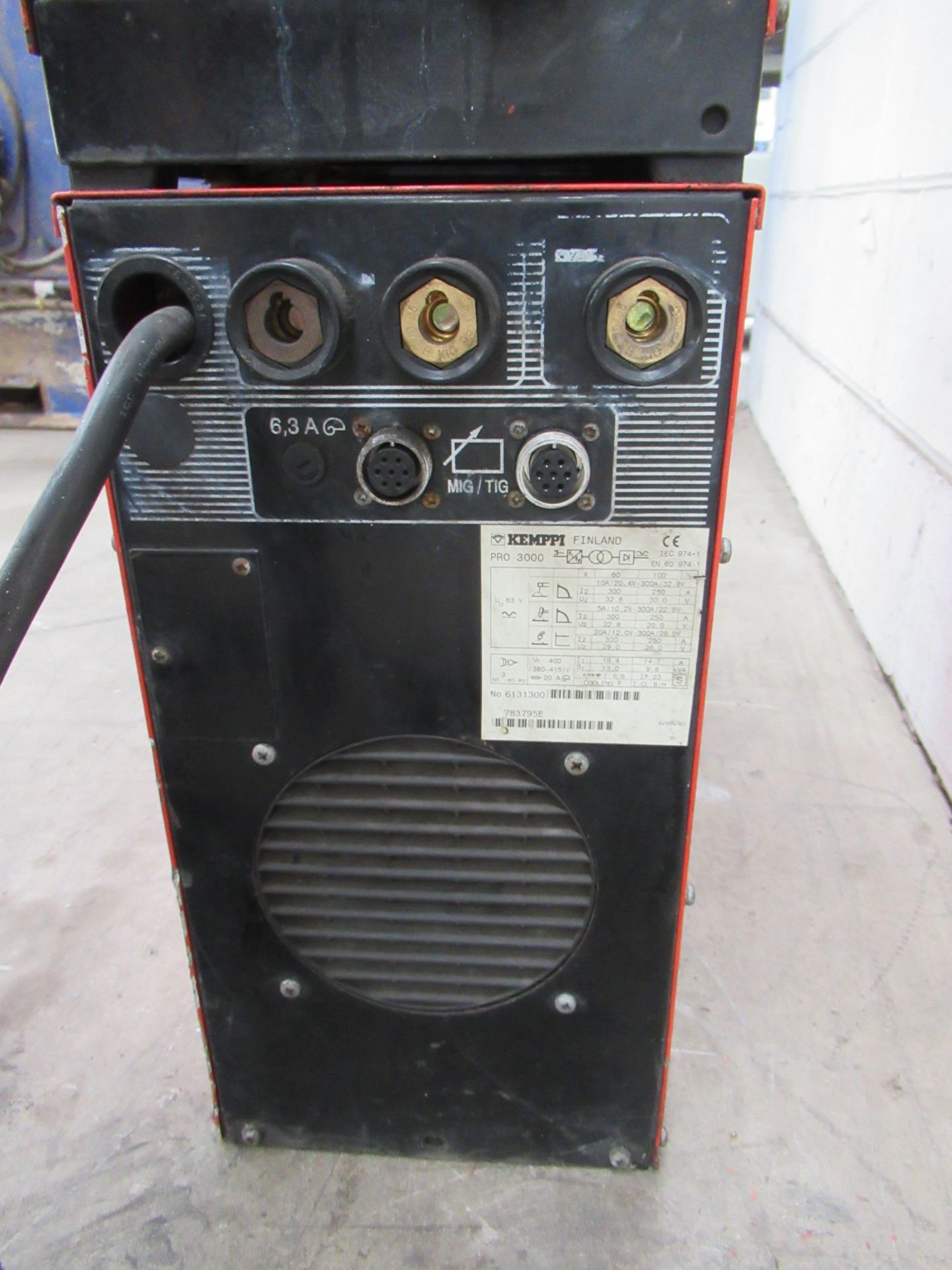 Kemppi ML synergic Promig 500 welder with Kemppi Pro 3000 power source with torch - Image 8 of 10