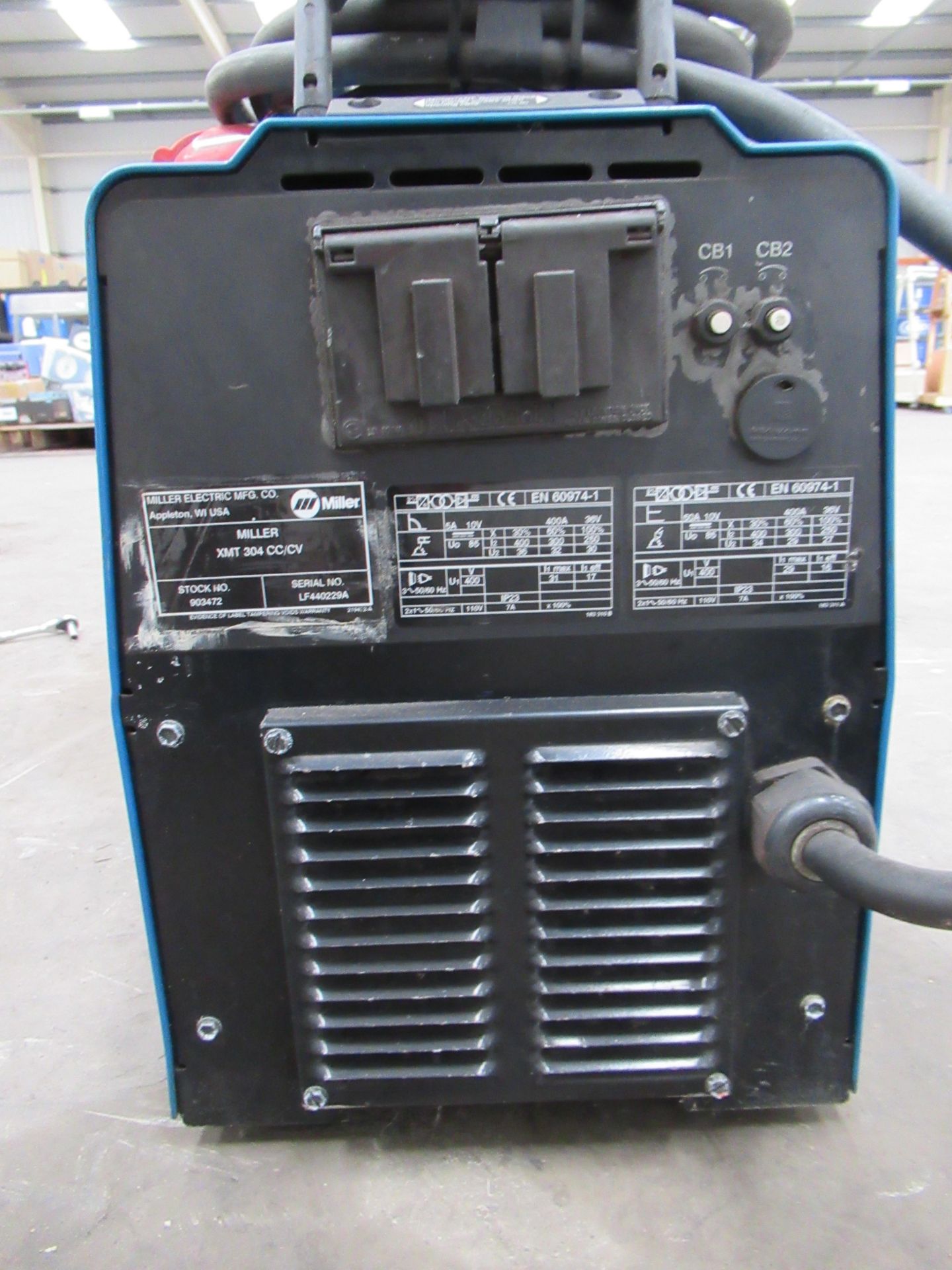 Miller XMT 304 series DC inverter arc welder with leads etc - Image 6 of 10