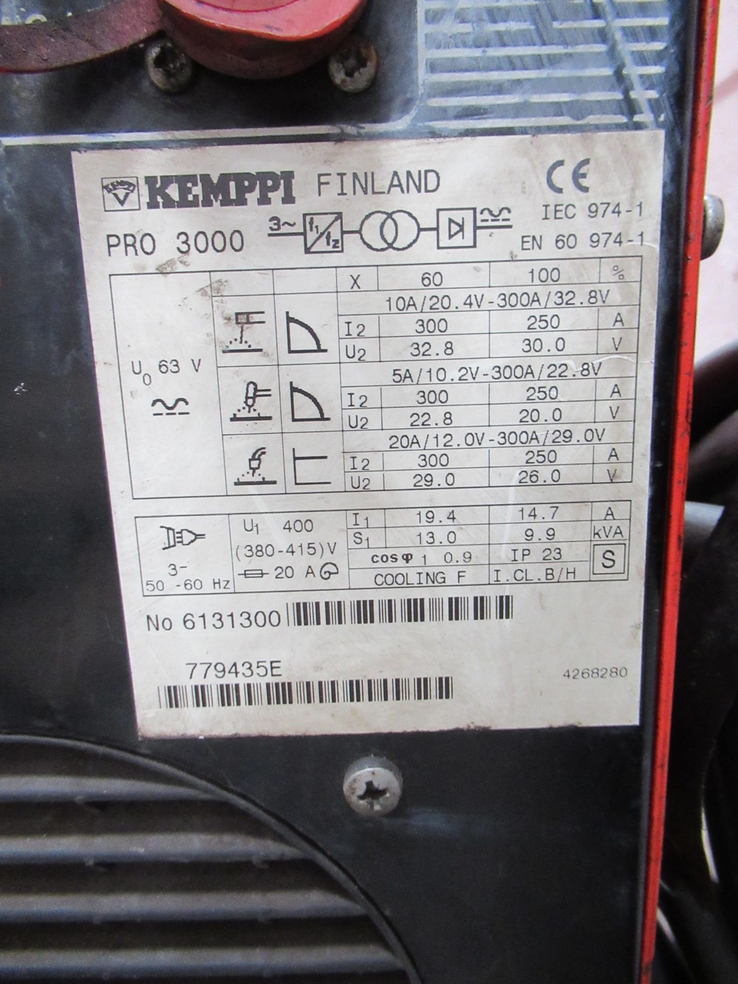 Kemppi MC Promig 501 welder with Kemppi Pro 3000 power source with torch - Image 9 of 10