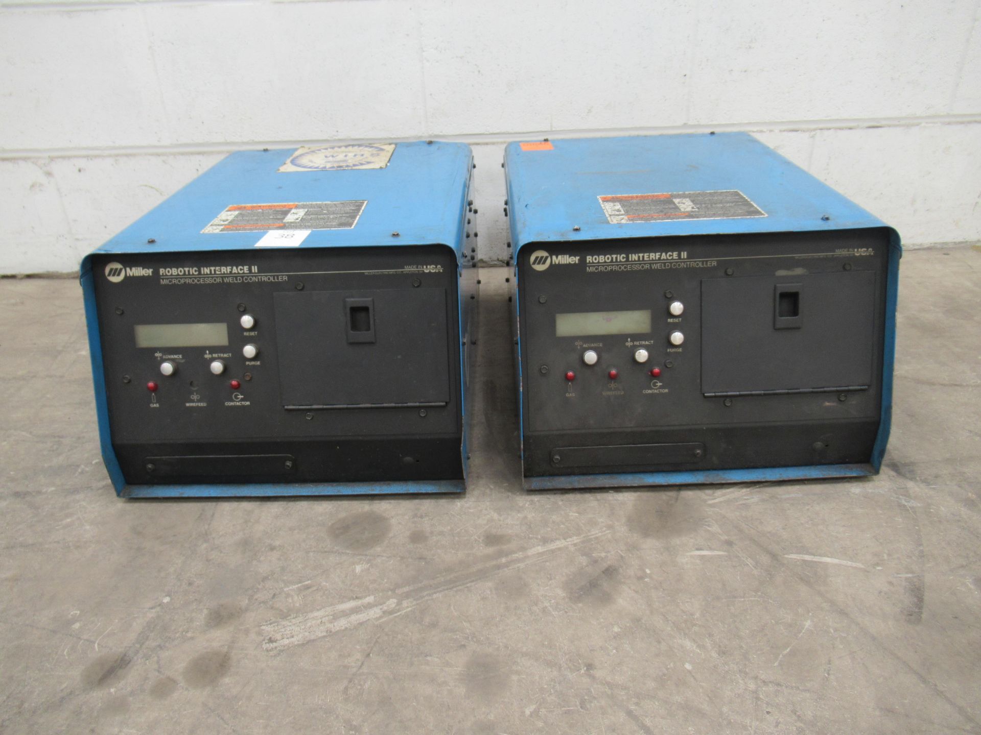 2 Miller Robotic interface II Microprocessor weld controllers