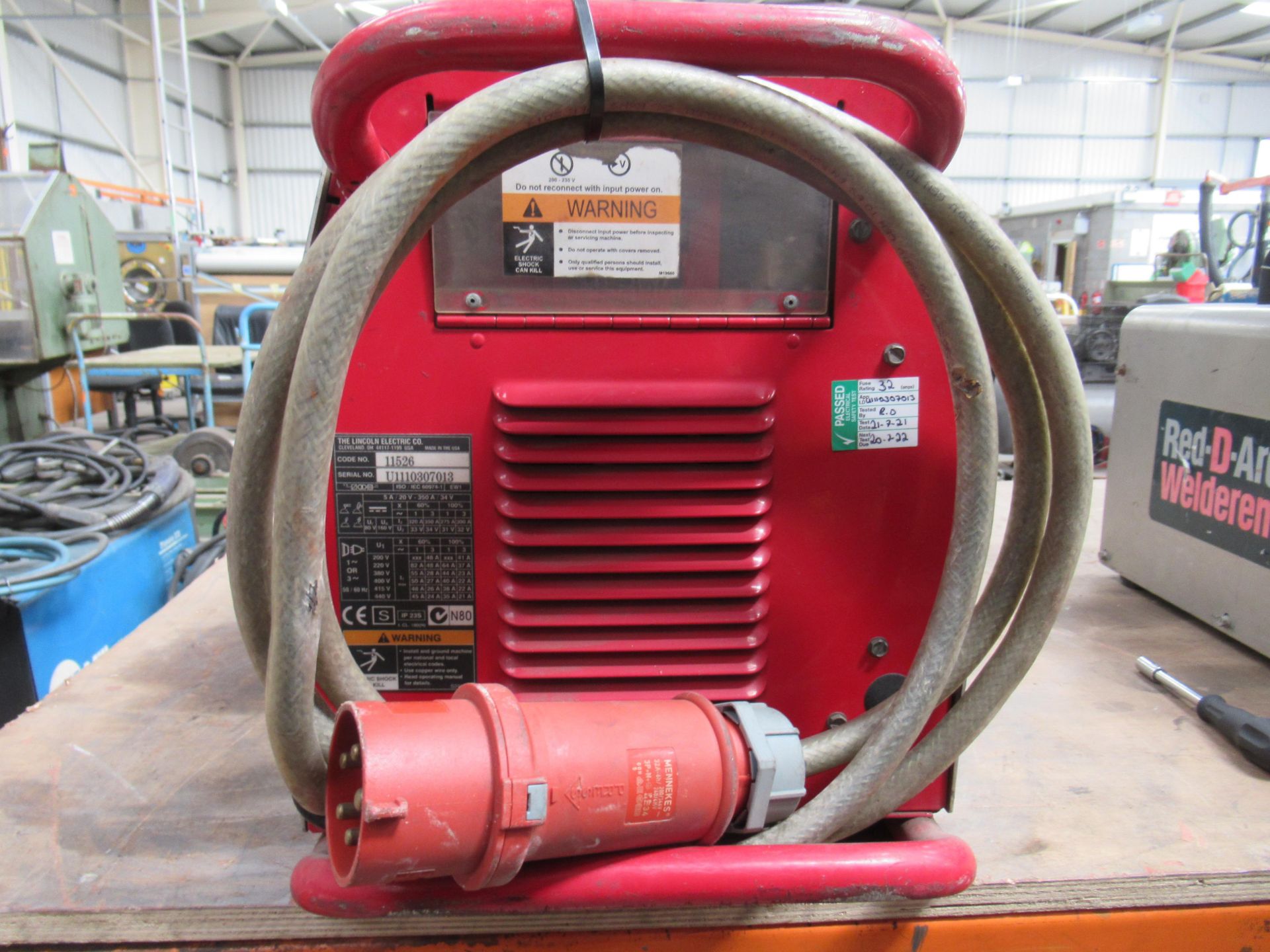 Lincoln Electric model ex350iE inverter welder - Image 5 of 9