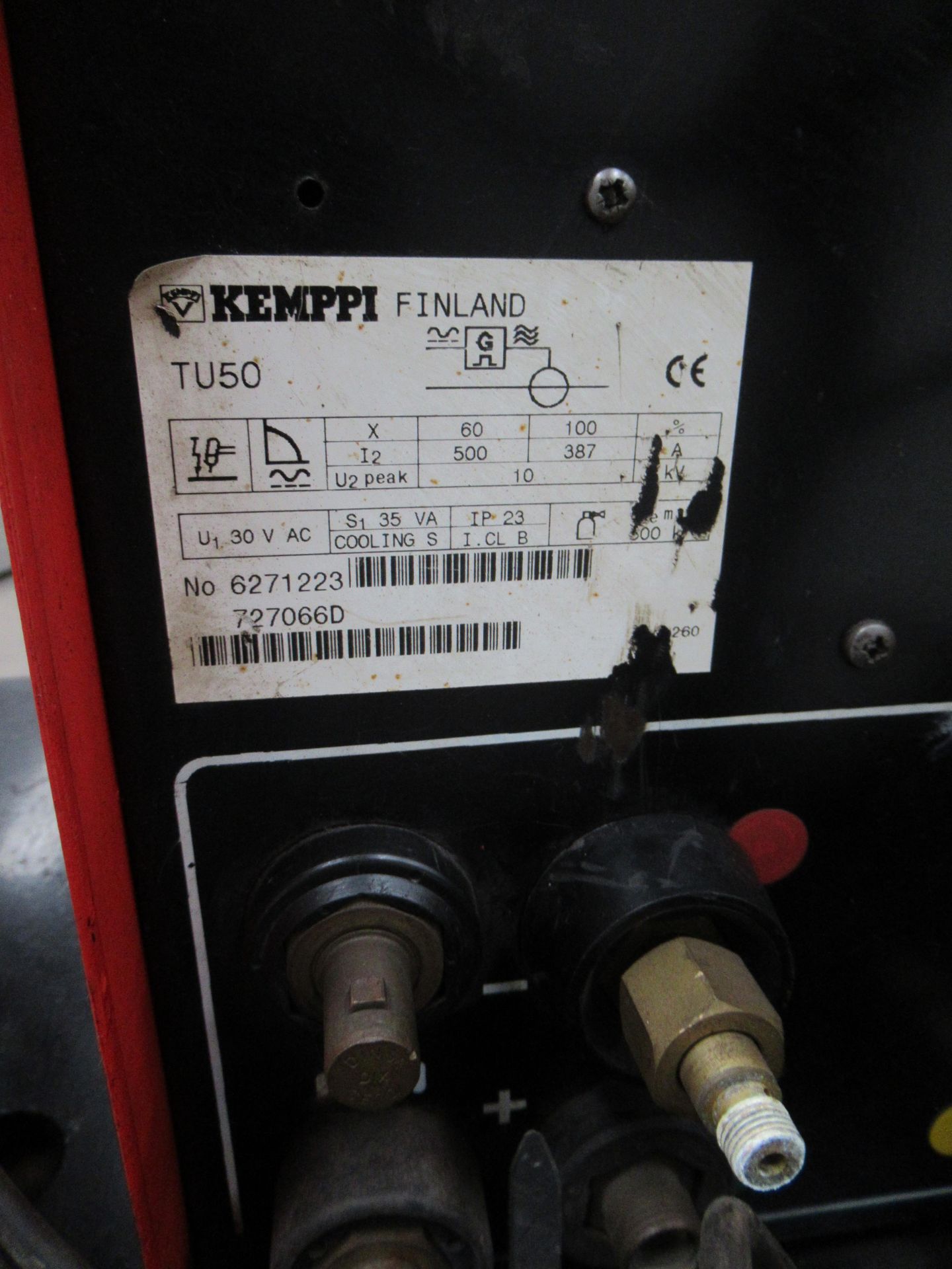 Kemppi PSS5000 welder and Kemppi TU50 controller and Kemppi WU10 water cooler with leads etc - Image 6 of 12