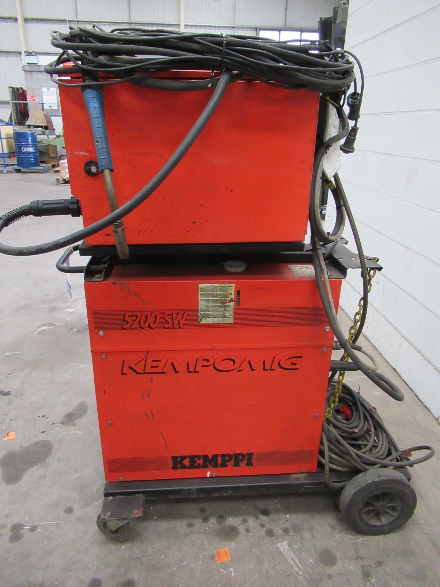 Kemppi Kempomig 5200 SW welder with Kemppi Fuzo wire feed and Kemppi TU50 controller with torch and - Image 2 of 7