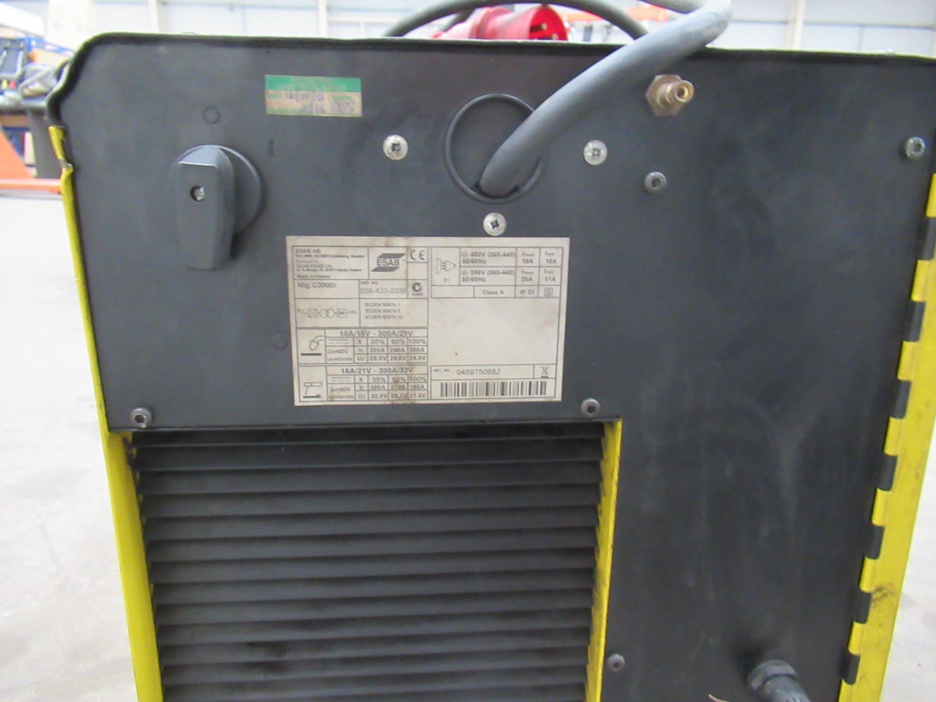 E5aB MiG C3000i Aristo MiG welder and built in wire feed - Image 4 of 6
