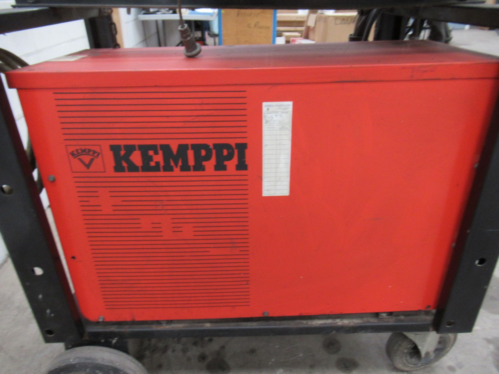 Kemppi PSS5000 welder and Kemppi TU50 controller and Kemppi WU10 water cooler with leads etc - Image 3 of 12