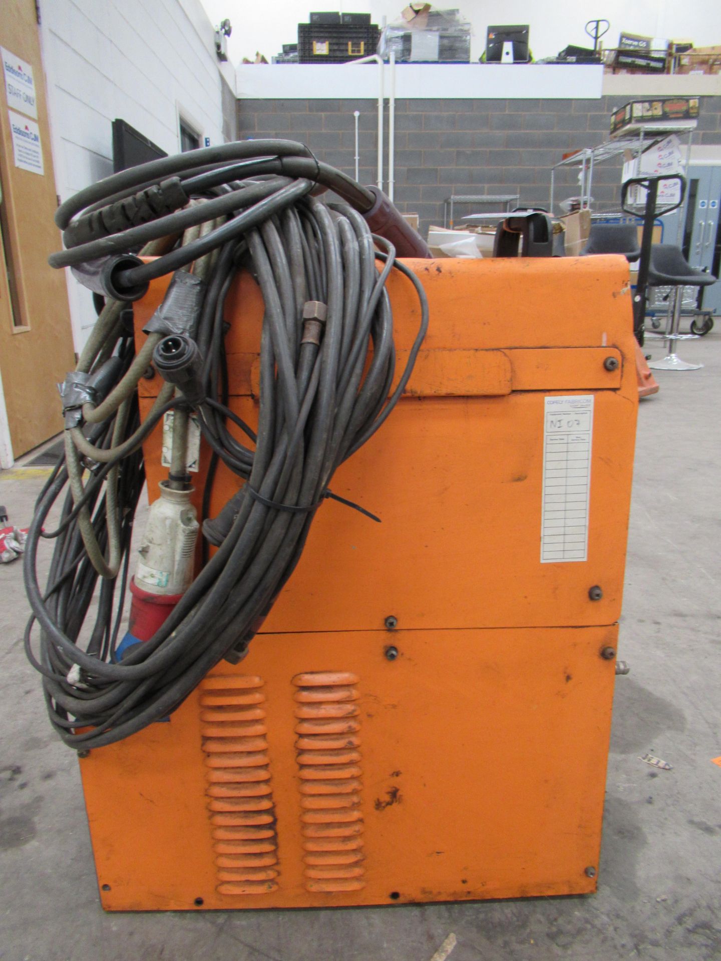 Newarc R4000 MiG welder with water cooler and Newarc WFU12RD wire feed with torch and leads - Image 3 of 9