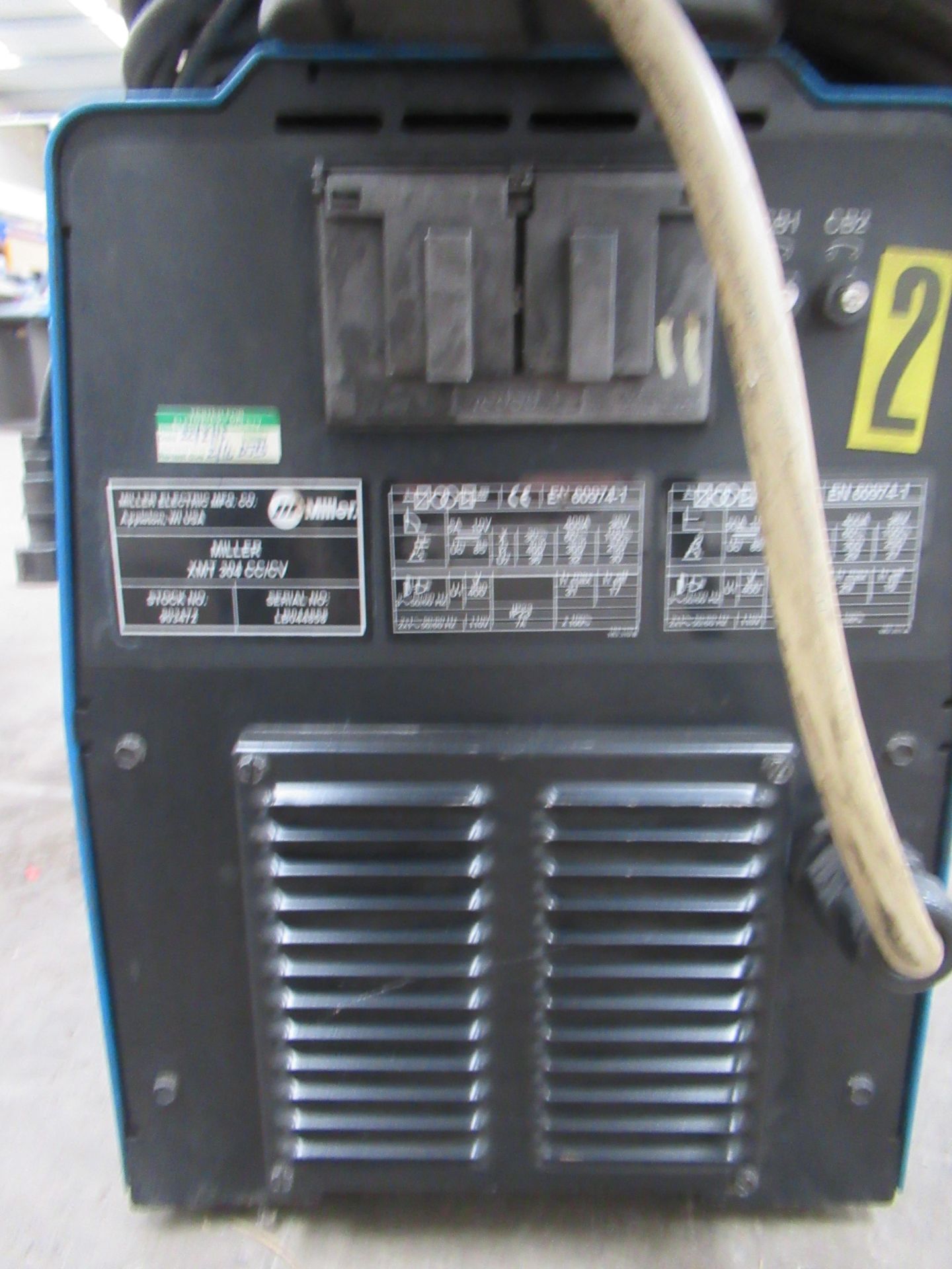 Miller XMT 304 series DC inverter welder with leads etc - Image 6 of 10