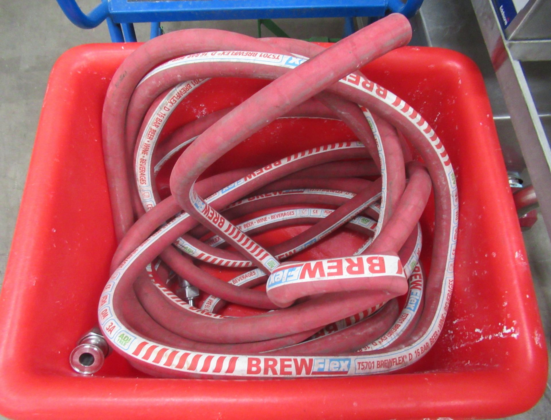 Quantity of Brew Flex Hose to Plastic Bin (plastic bin not included)