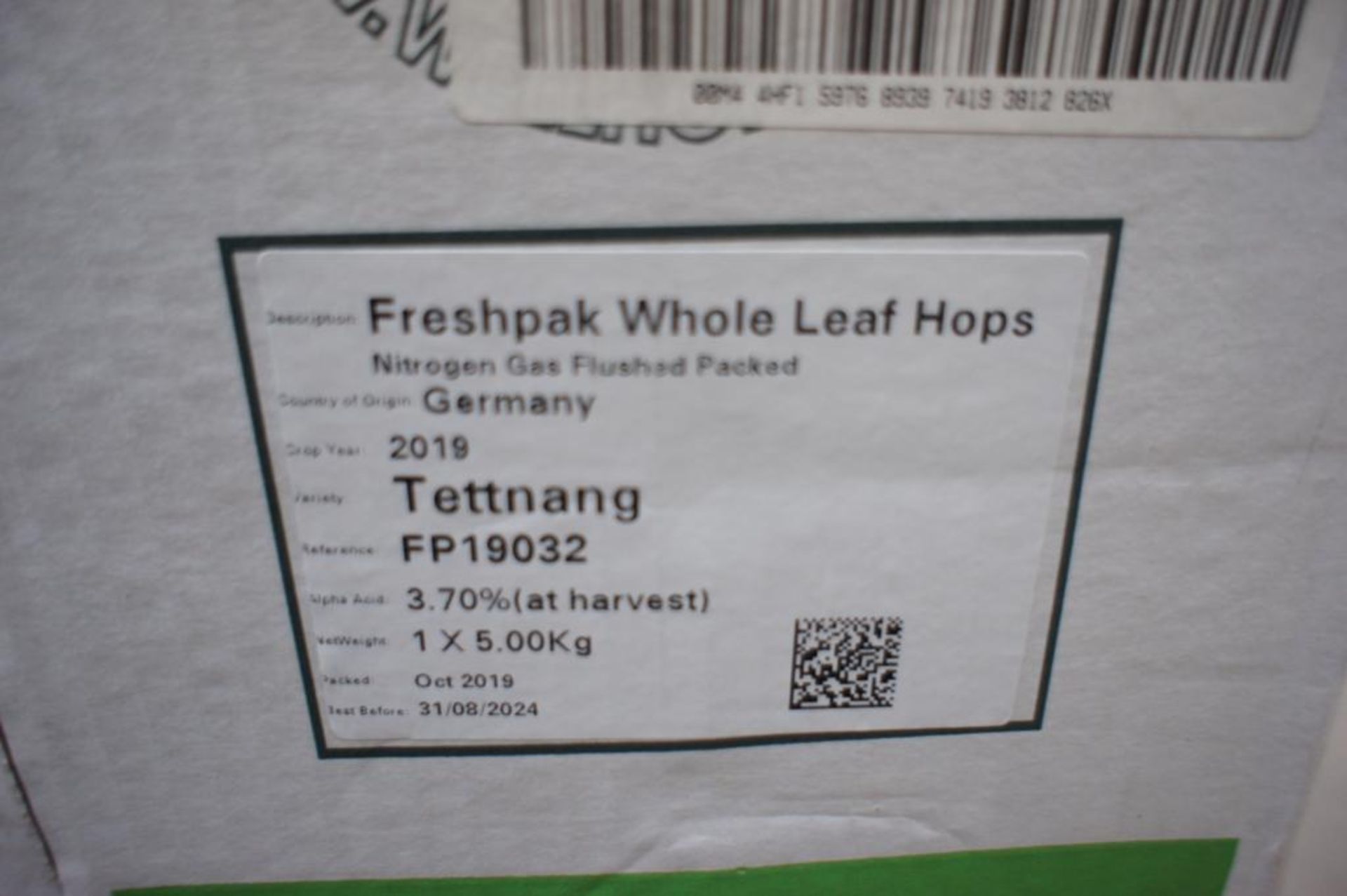 Quantity of FP19032 Freshpak Whole Leaf Hops to Box - Image 2 of 3