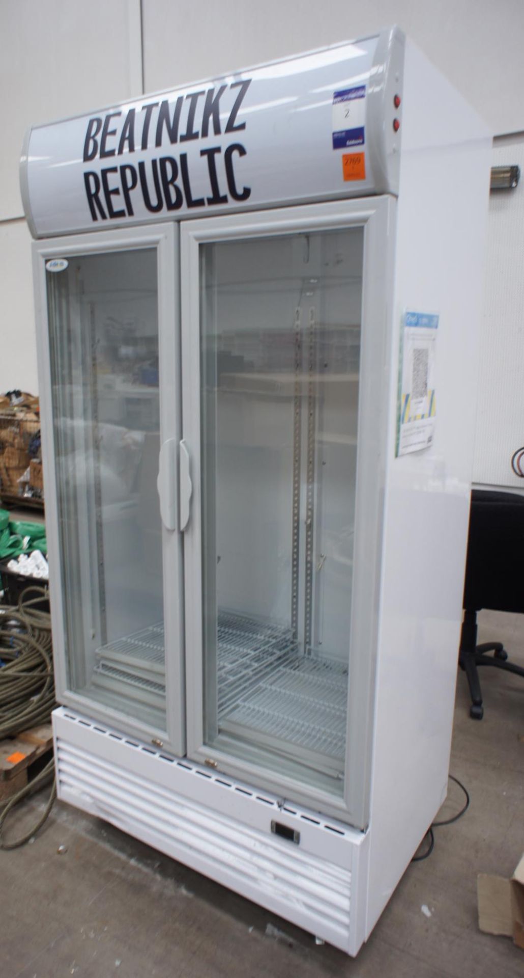 Adexa LG-800BF Double Door Display Refrigerator, 240v