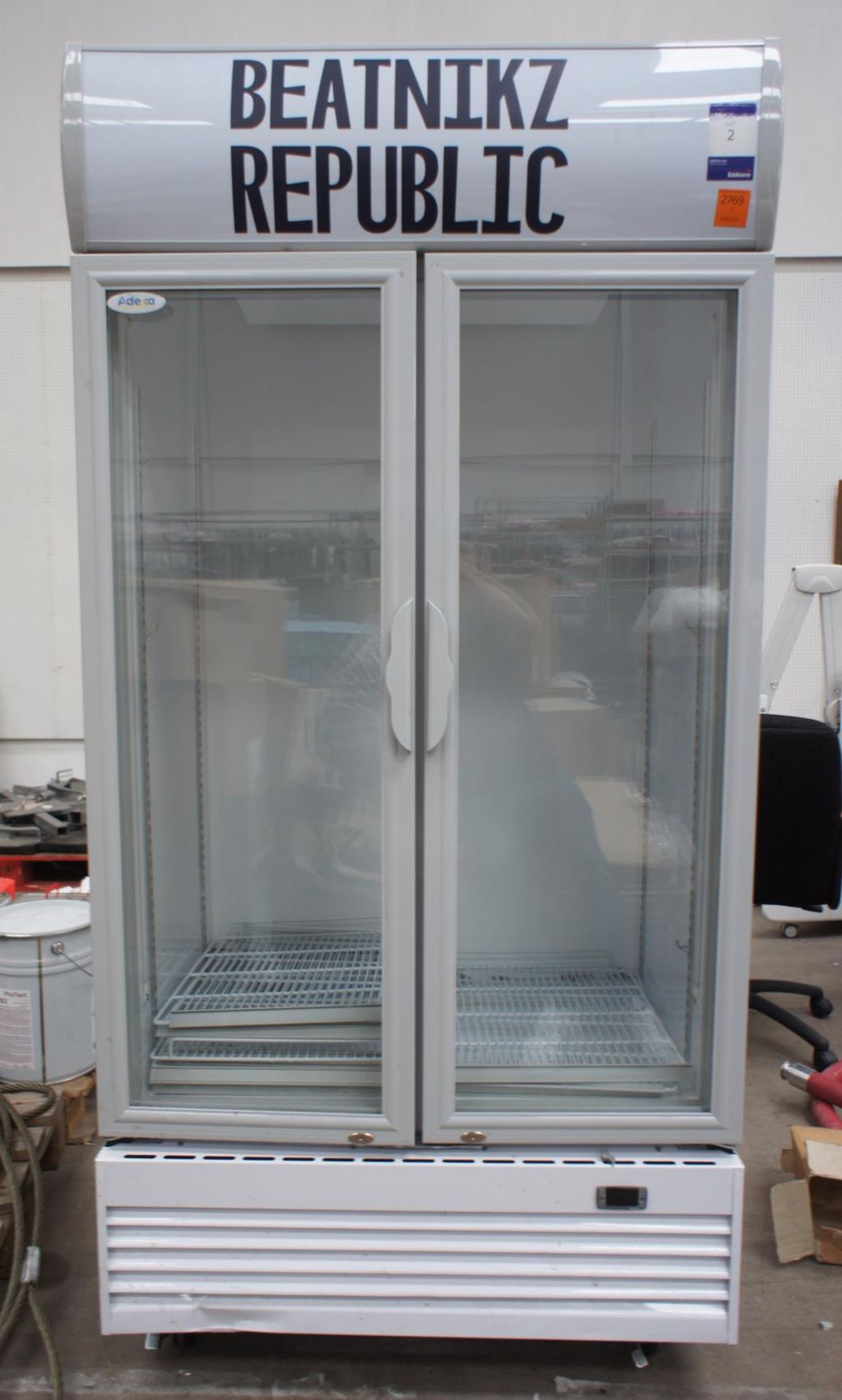 Adexa LG-800BF Double Door Display Refrigerator, 240v - Image 2 of 5