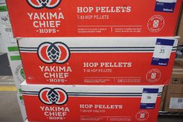 Quantity of Sabro HBC 438, Yakima Chief Hop Pellet