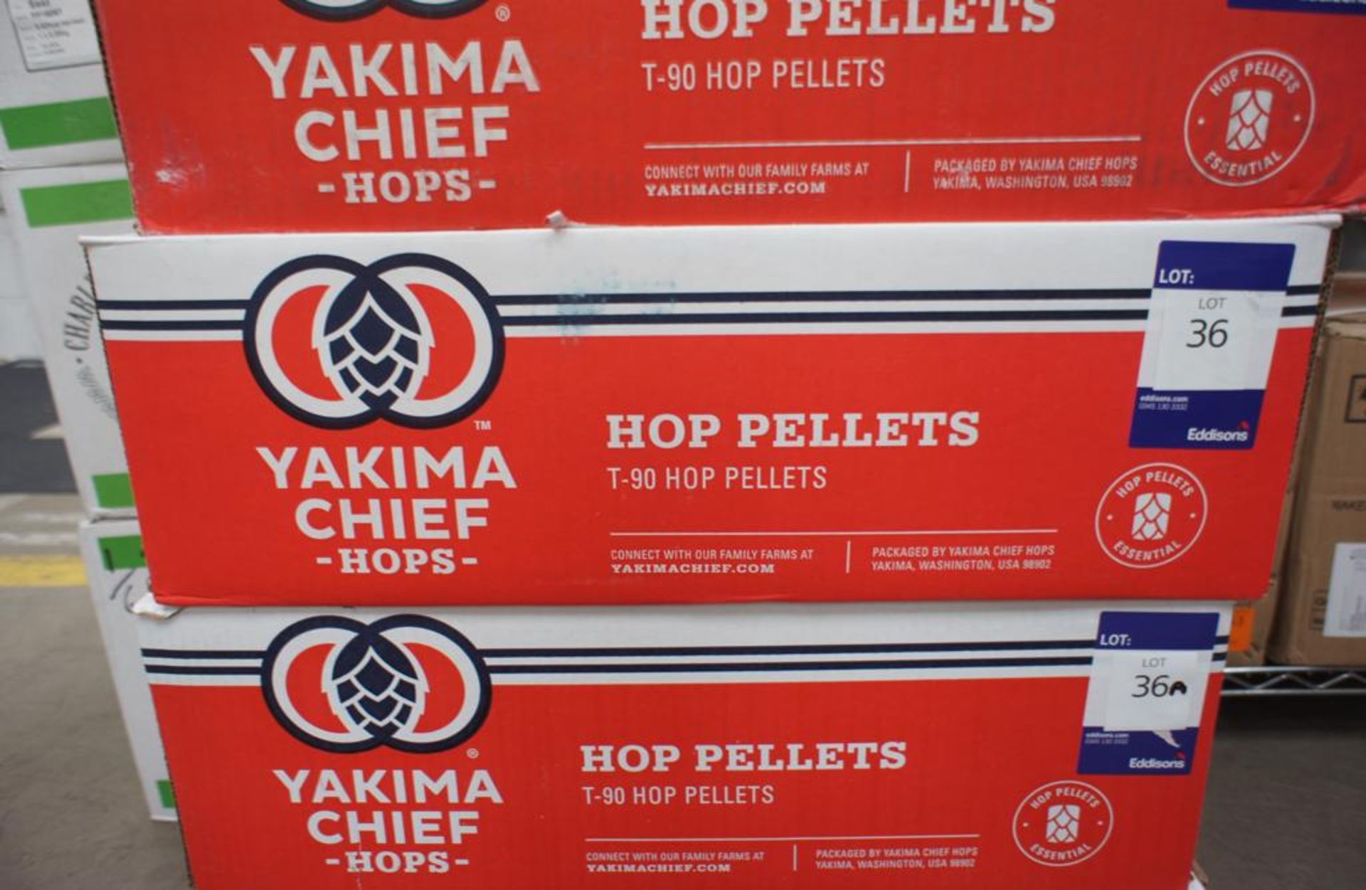 Quantity of Chinook, Yakima Chief Hop Pellets to B