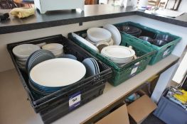 Contents to 3 Trays including Bowls, Plates, Side Plates etc.