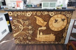 Shop Counter with Contemporary Steam Punk Theme 2800 x 820mm