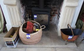Single Glazed Door Fire with Tools, Basket and Coal Shuttle (Flue not included)