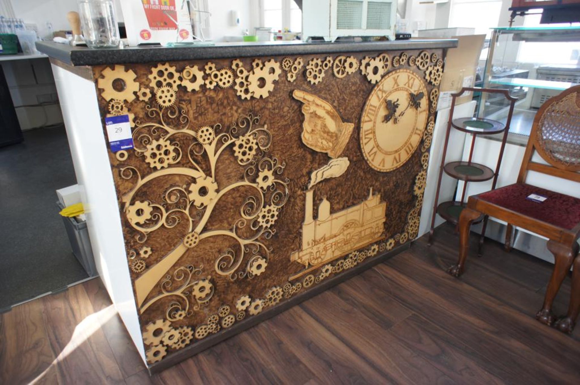 Shop Counter with Contemporary Steam Punk Theme 2800 x 820mm - Image 4 of 4
