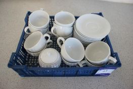 12 Cups & Saucers with Sugar Bowl to Tray