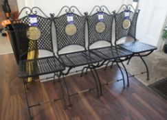 4 x Wrought Iron Chairs