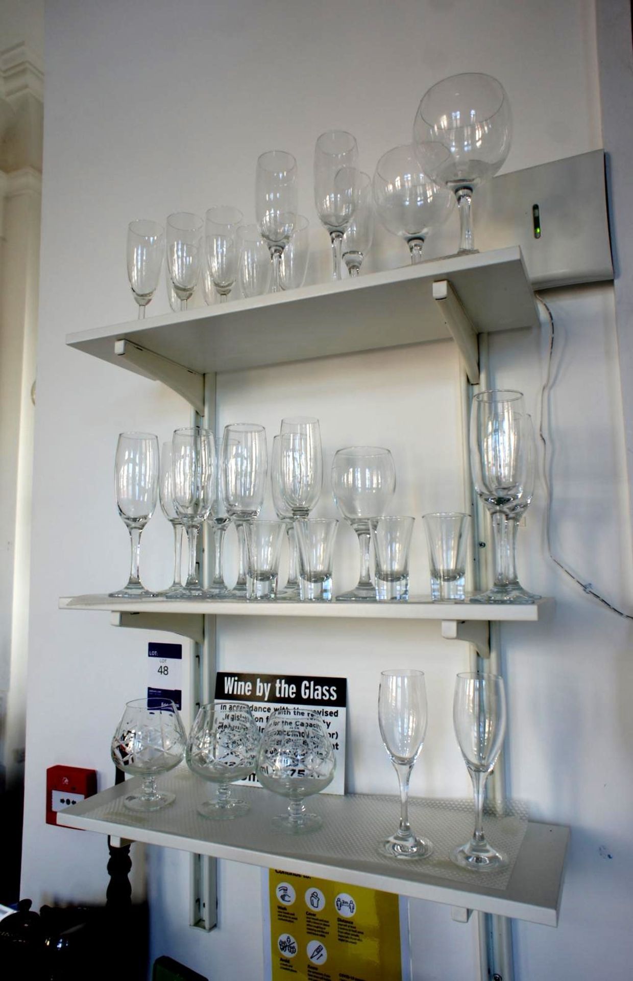 Quantity of Various Glassware to 3 Shelves - Image 3 of 3