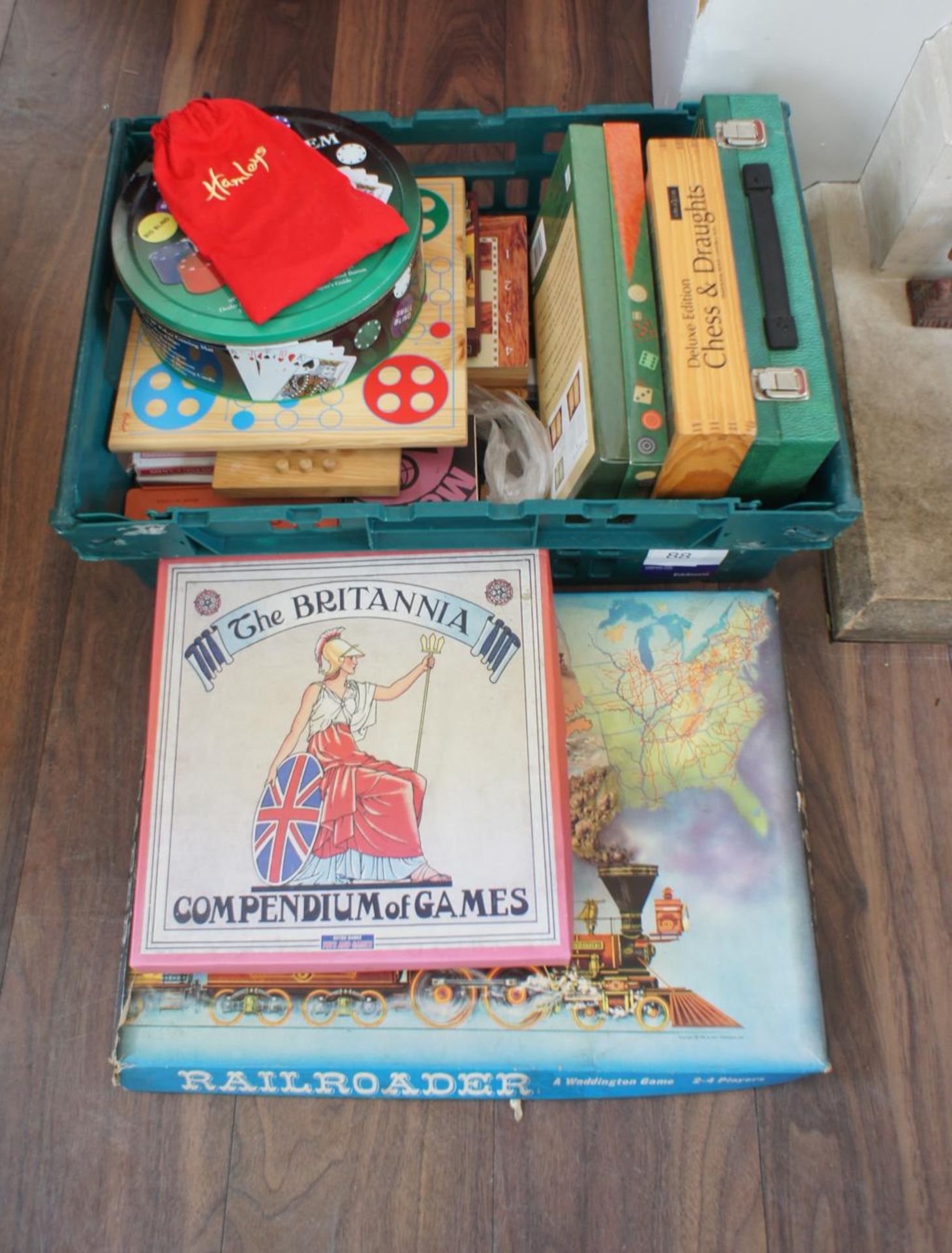 Quantity of Various Board Games to Tray