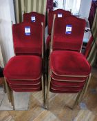 18 x Upholstered Steel Framed Conference Chairs