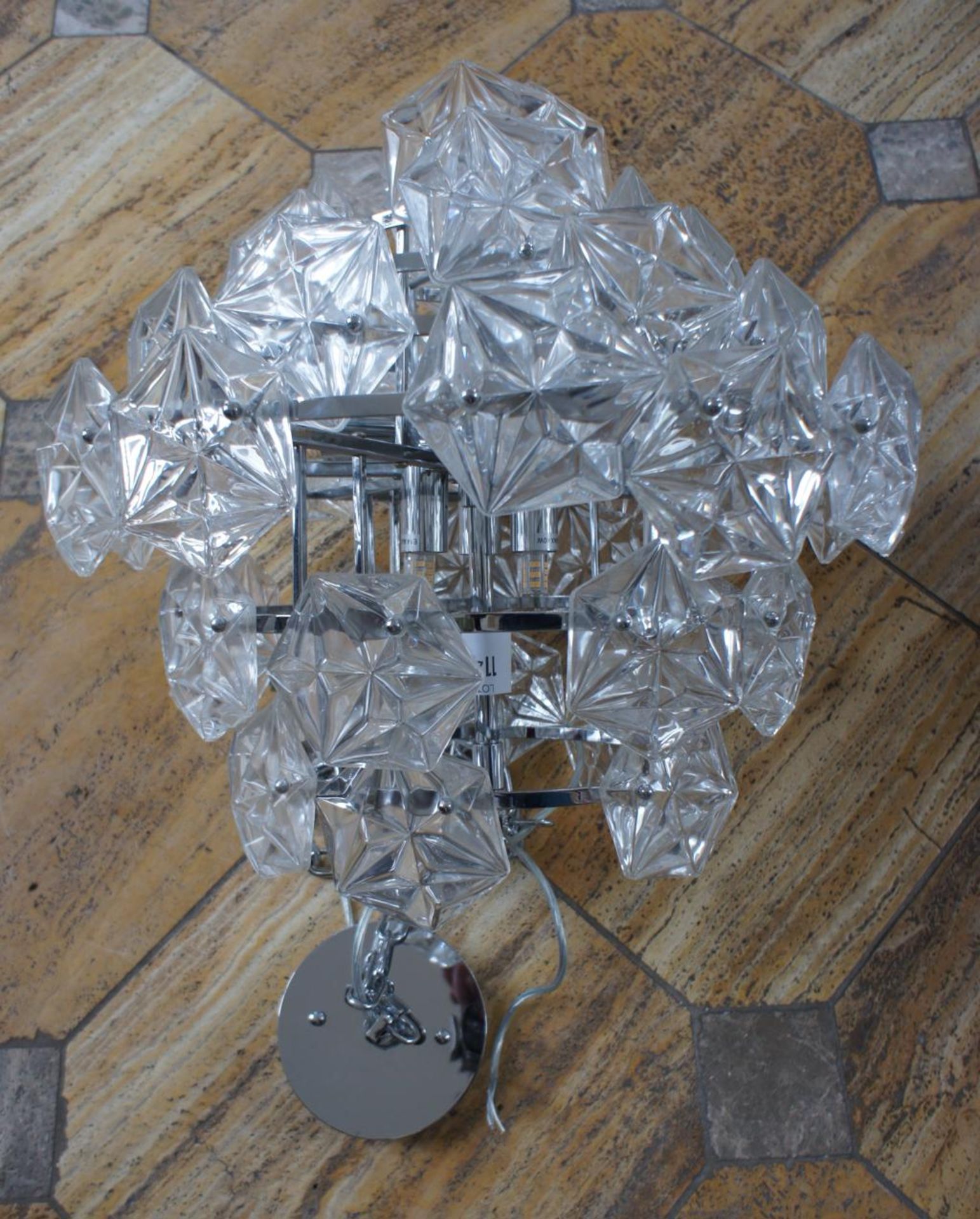 Keen Eye Crystal Multi-Tier Short Chandelier 240v - Image 3 of 3