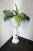 Ceramic Plant Pot & Stand