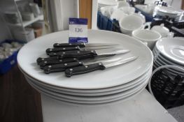 8 x Steak Knives with 6 x Steak Plates