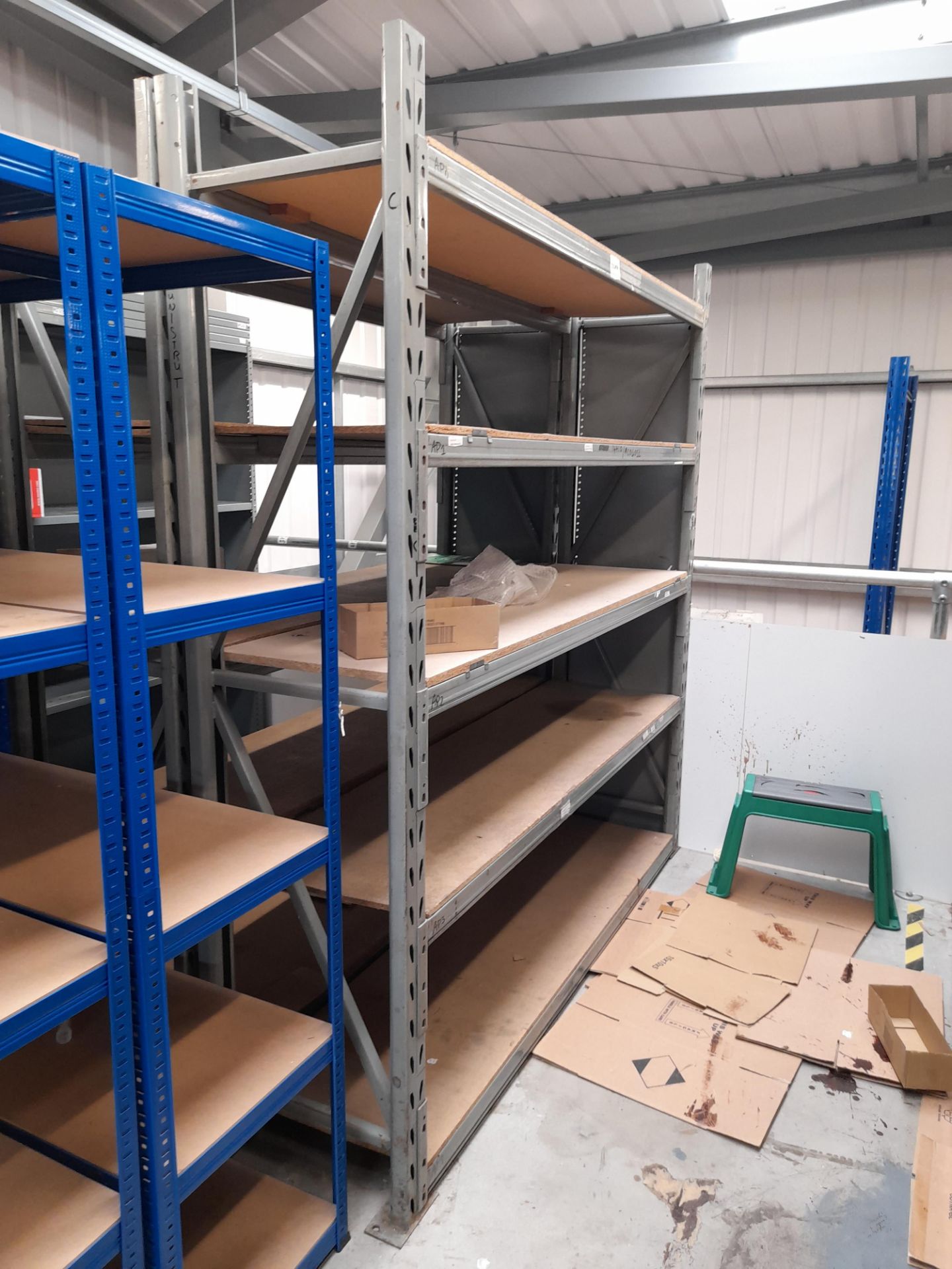 6 x Bays of light duty racking, to include; 10 – uprights, approx. 2100mm high, 500mm depth, 30 – - Image 4 of 5