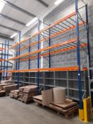 3 x Bays of STOW 12 boltless pallet racking, to include; 4 – uprights approx. 5.5m high, 1100mm