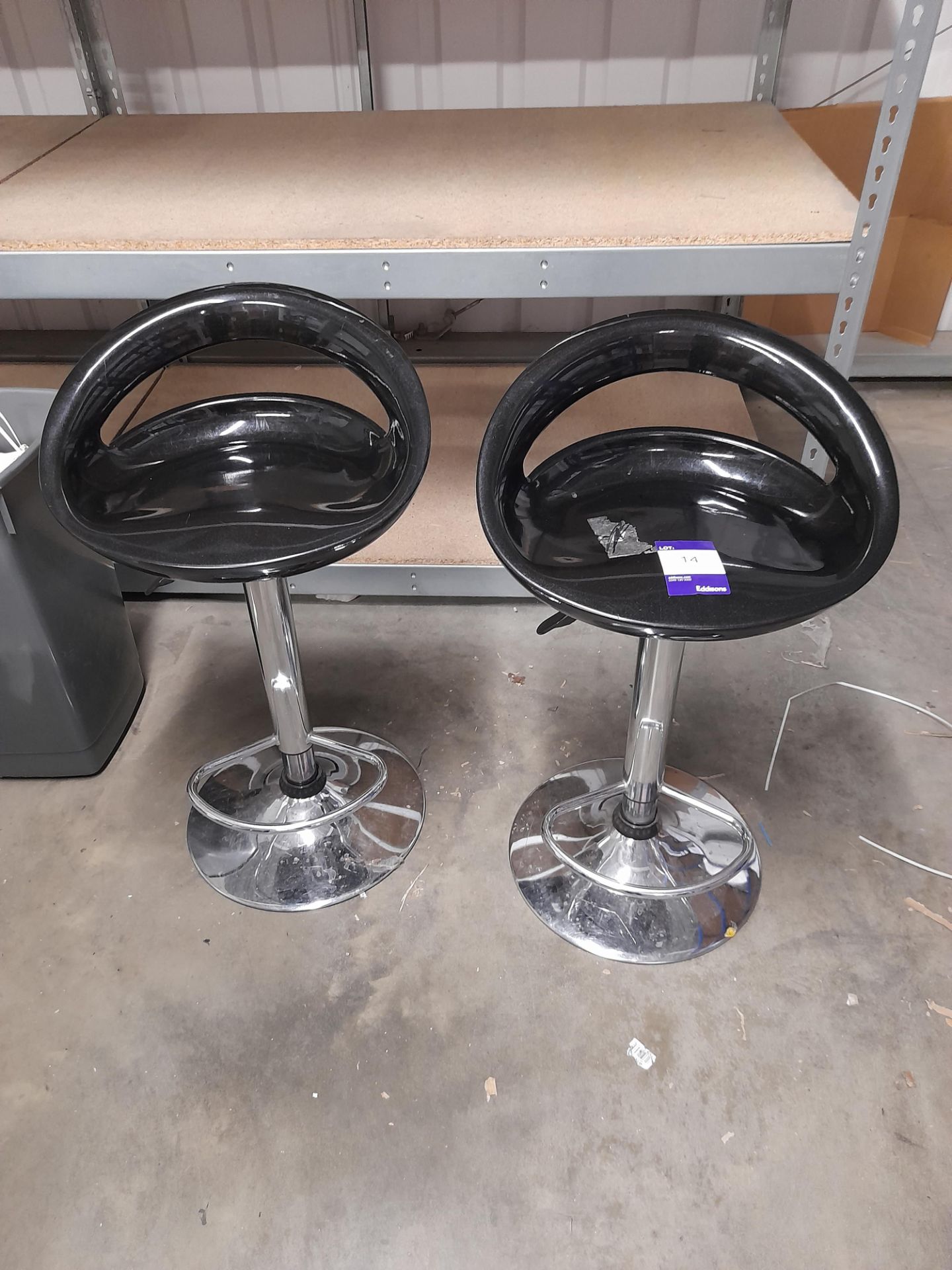 2 x Black stools