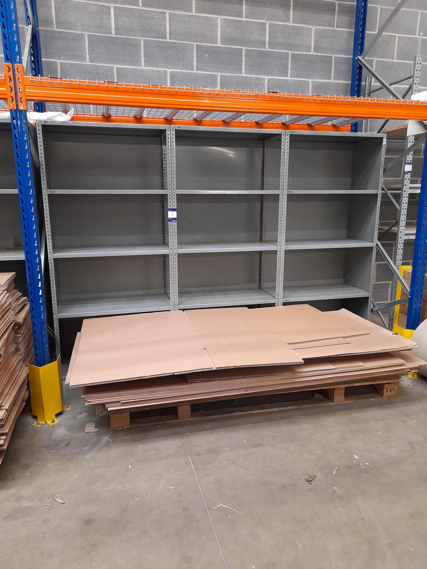 3 x Metal shelving units, approx. 1900mm high, 910mm wide, 475mm depth – - Image 2 of 2