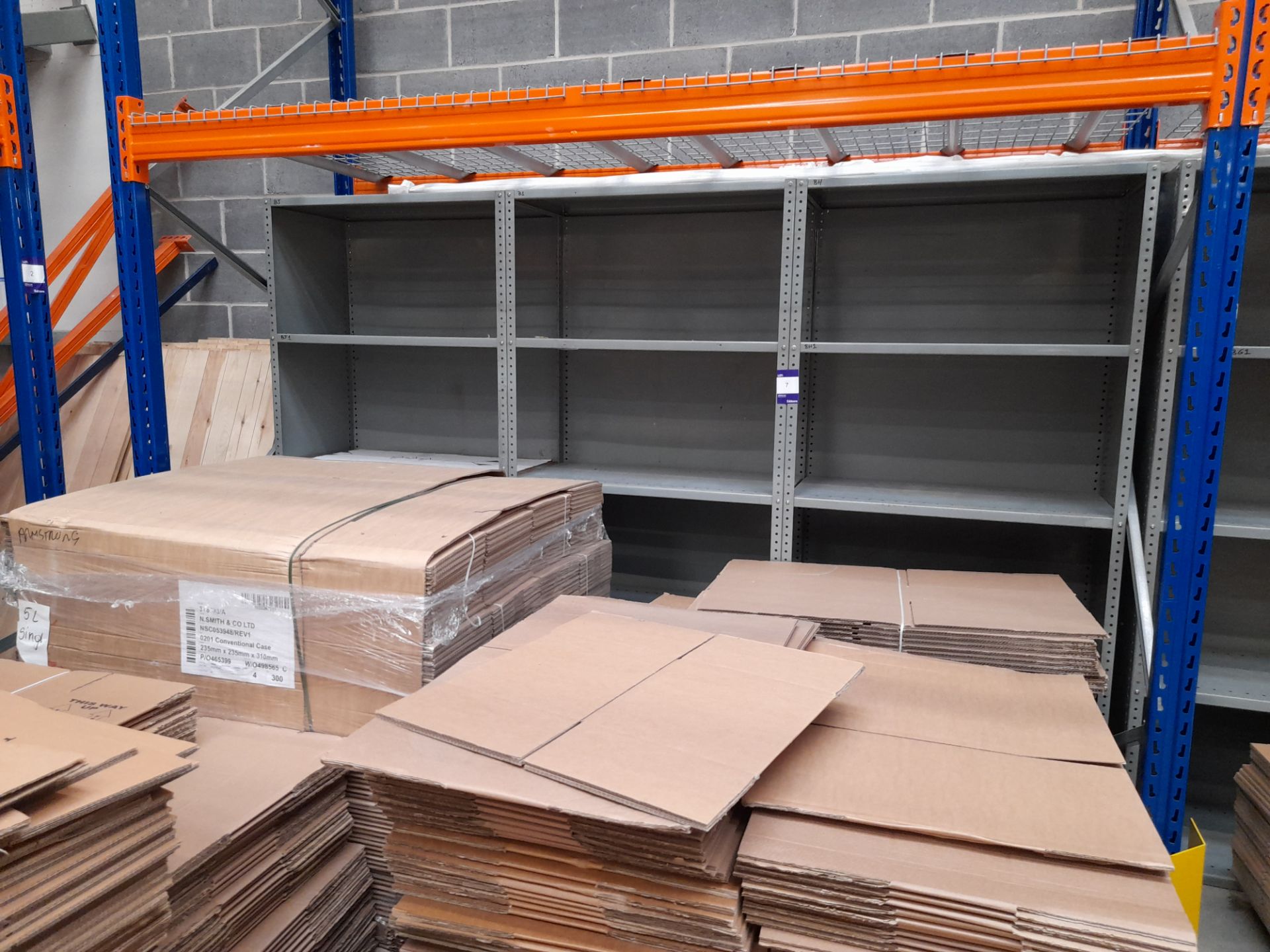 3 x Metal shelving units, approx. 1900mm high, 910mm wide, 475mm depth - Image 2 of 2