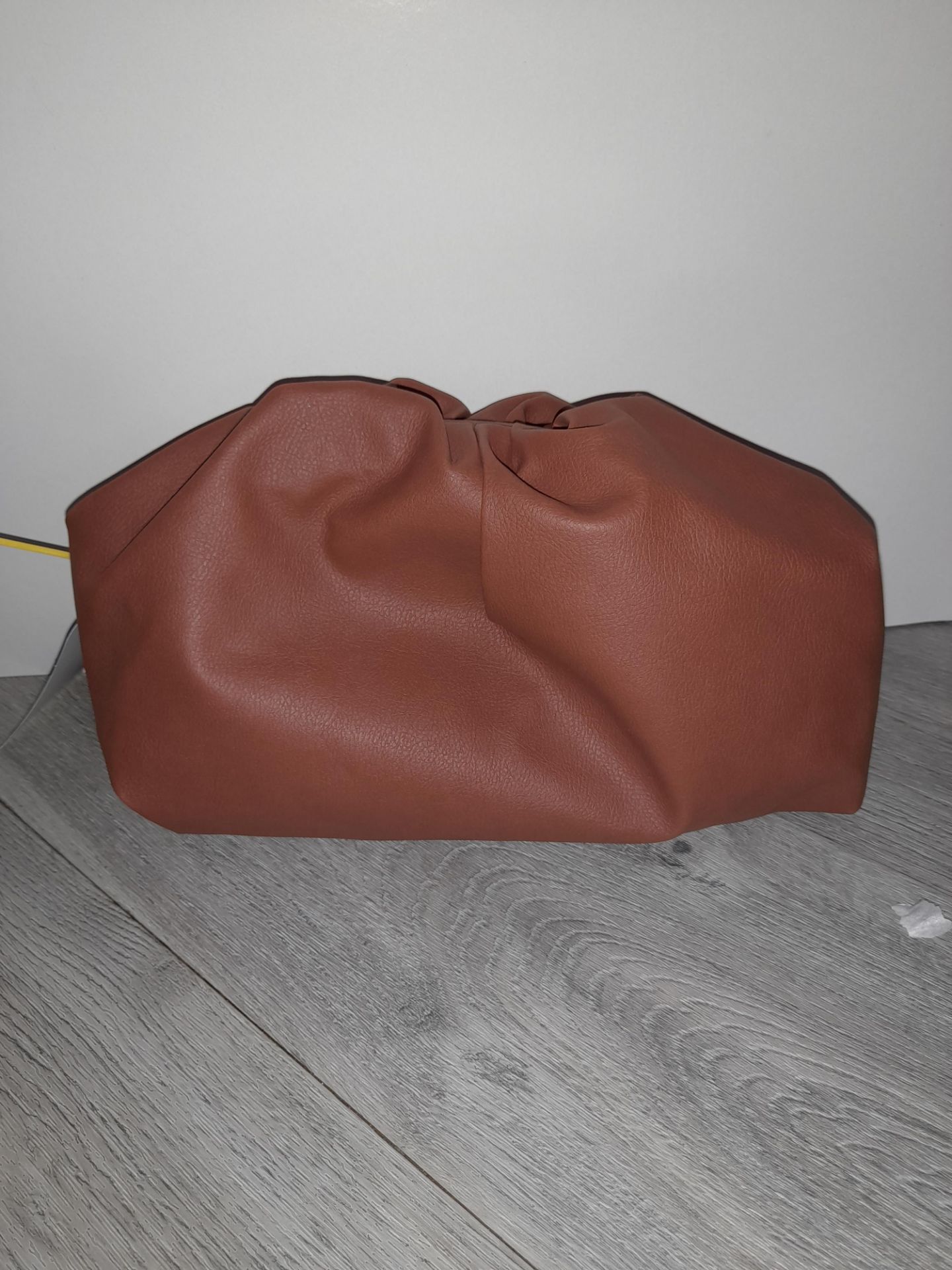 Maviya “Harmony Mini” Brown Small Slouchy Bag for Shoulder or Cross Body Wear with Faux Suede Lining - Image 2 of 3