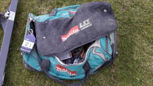 Makita tool Bag with quantity of various Hand Tools