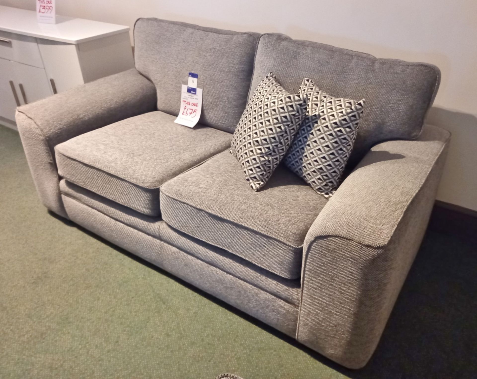 Islington Grey 2-Seater Sofa Rrp. £675