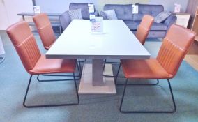 Latte Table & 4 Chairs (1600 x 900) Rrp. £875