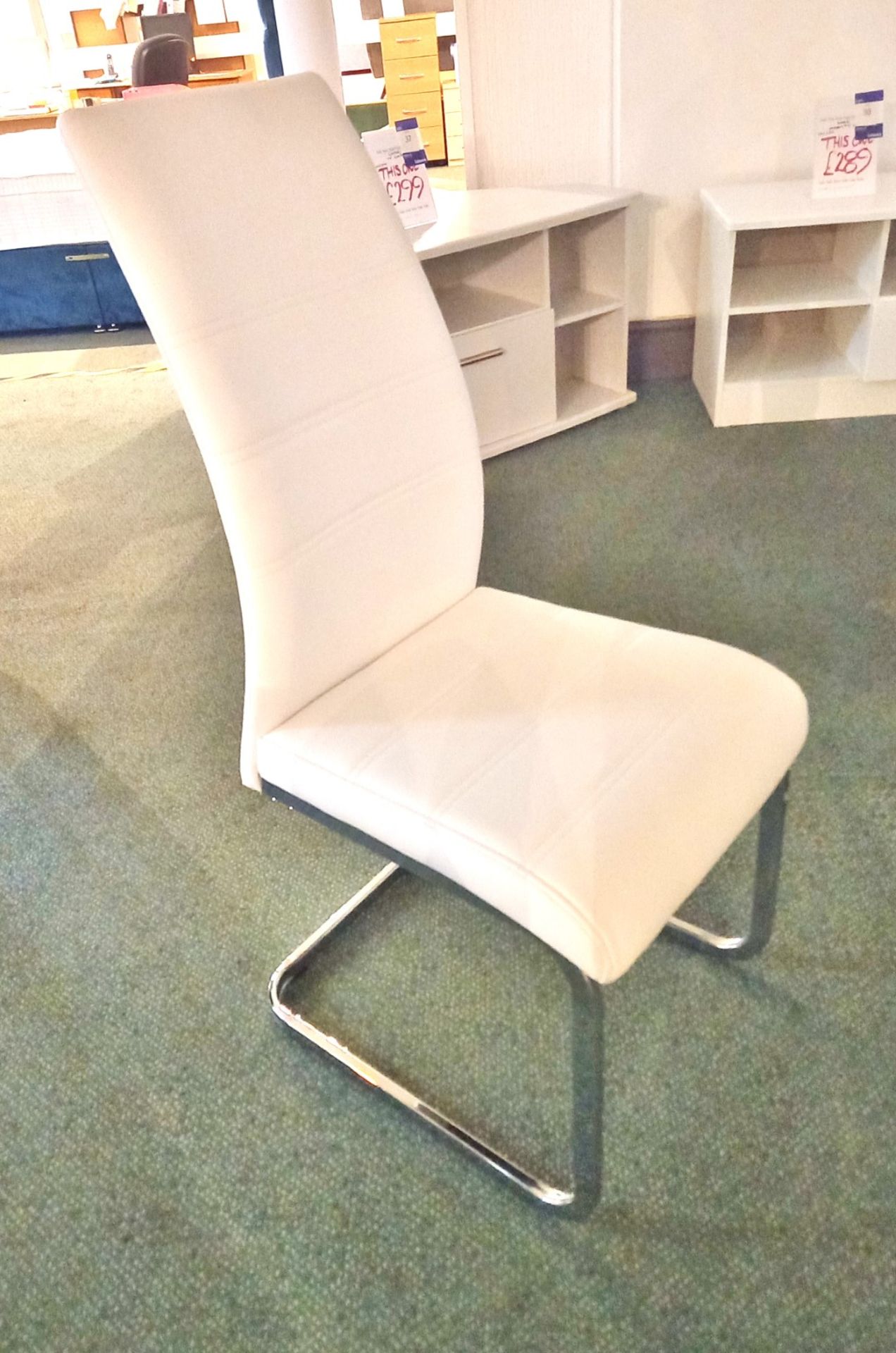 White Table & 4 Chairs (1500 x 900) Rrp. £749 - Image 5 of 6