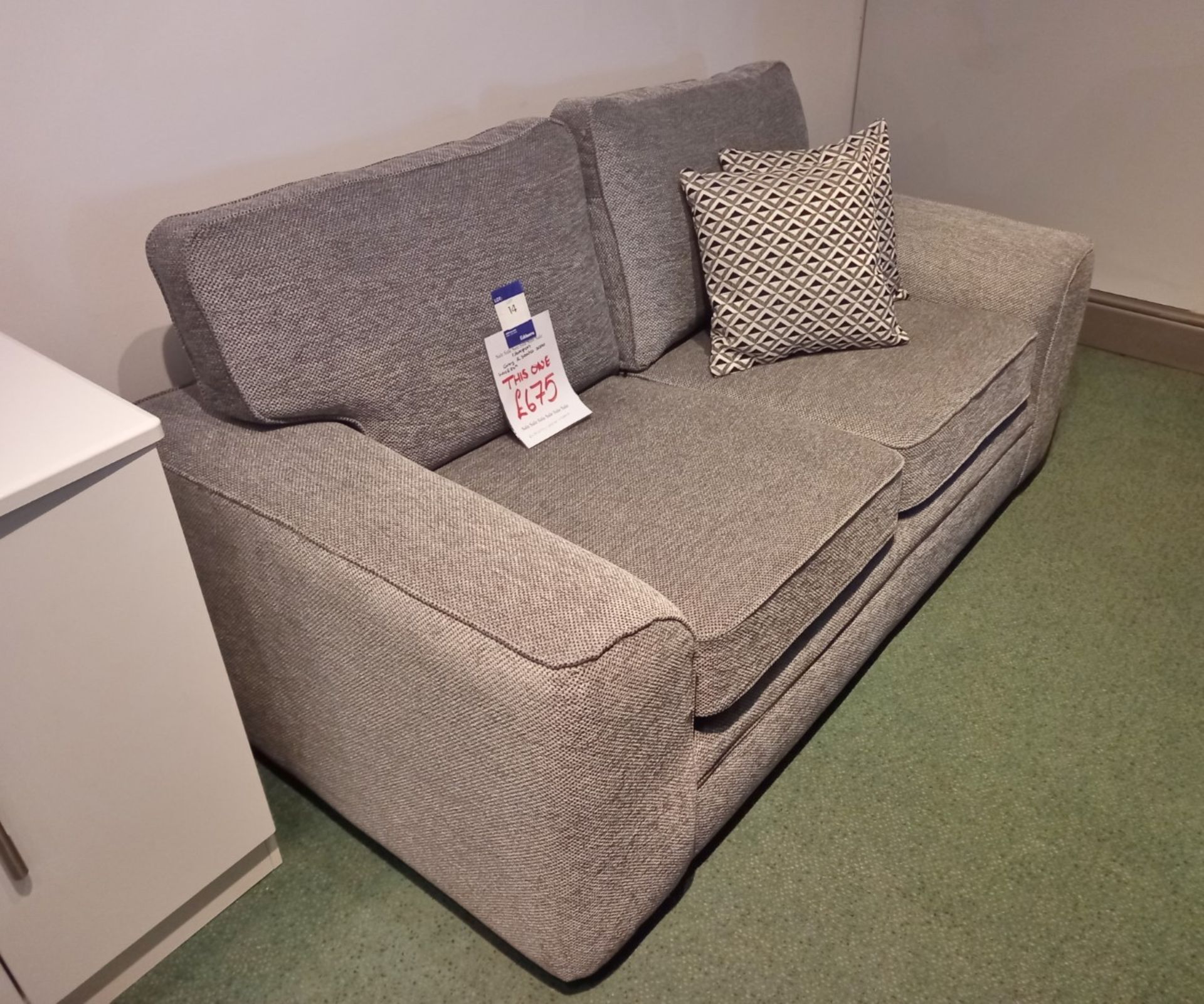Islington Grey 2-Seater Sofa Rrp. £675 - Image 4 of 4