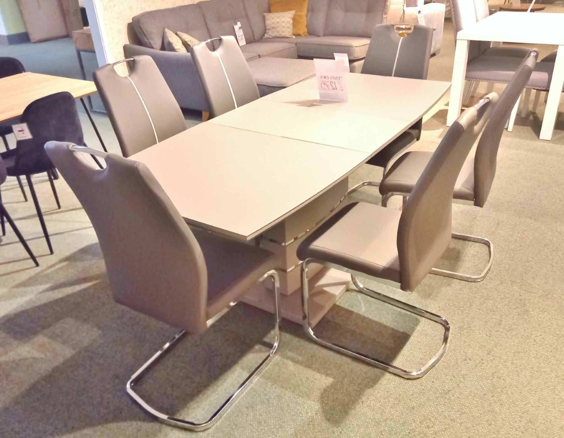 Argentina Extending Table & 6 Chairs (1800 x 800) Rrp. £1275 - Image 2 of 6