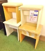 4 x Upholstered Bedroom Stools Rrp. £49