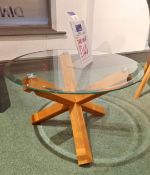 Glass Round Coffee Table Rrp. £145