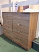 Modena 8-Drawer Twin Chest (1150 x 450) Rrp. £285