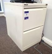 Bisley Metal 2 Drawer Filing Cabinet (contents not included)