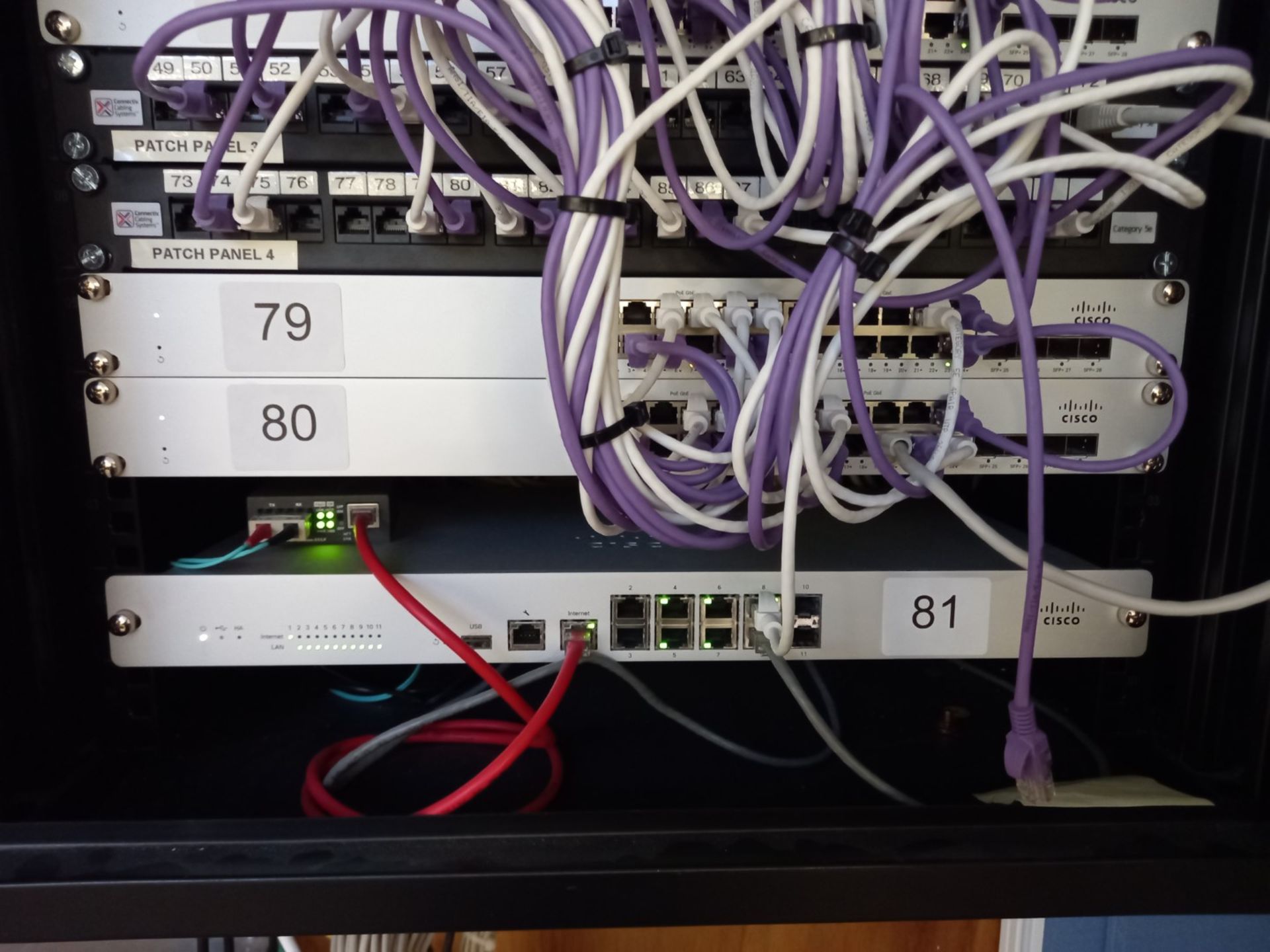 Cisco Meraki MS225 L2 Stack Switch (located on ground floor)