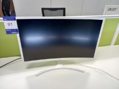 ACER ED 242QR Widescreen 23.6" LCD Monitor, LED Backlit, 545.80 mm x 326 mm x 64.80 mm, 545.8 mm x