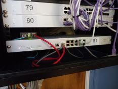 Cisco Meraki MX100 Router/Security (located ground floor)